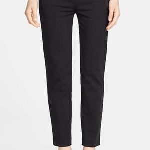 Vince genuine Leather trim black trousers (8)
